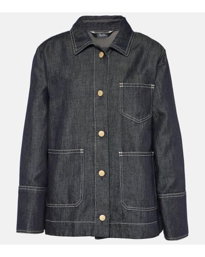 Max Mara Camicia Ella in cotone e lino - Nero