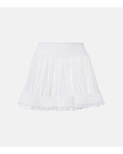 Alaïa Shorts Crinoline plisados - Blanco
