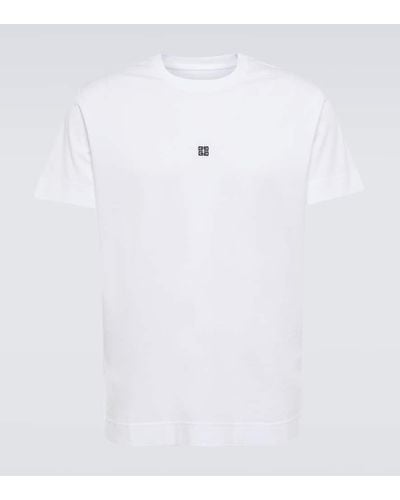 Givenchy Camiseta 4G en jersey de algodon - Blanco