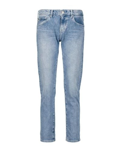 AG Jeans Mid-Rise Slim Jeans Ex-Boyfriend - Blau