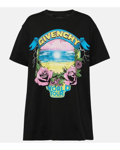 Givenchy T-shirt World Tour in cotone - Nero