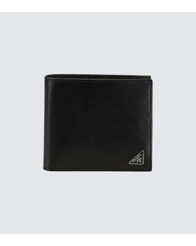 Prada Portemonnaie aus Leder - Schwarz