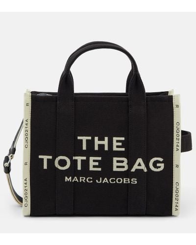 Marc Jacobs The Medium Jacquard Canvas Tote Bag - Black