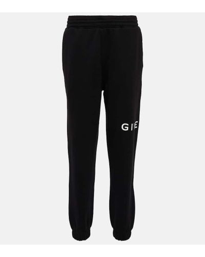 Givenchy Pantalones deportivos de algodon - Negro