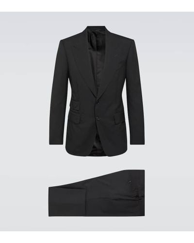 Tom Ford Anzug Shelton aus Wolle - Schwarz