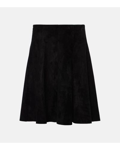 Stouls Rosalba Suede Miniskirt - Black
