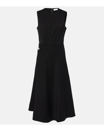 Proenza Schouler White Label Ivy Midi Wrap Dress - Black