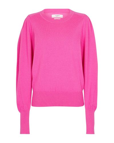 Isabel Marant Camelia Cotton And Wool Sweater - Pink
