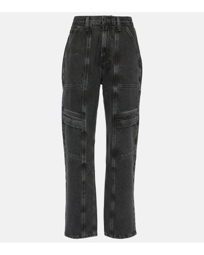 Agolde Cooper High-rise Cargo Jeans - Gray