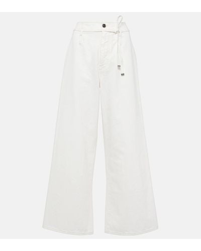 Etro High-rise Wide-leg Jeans - White
