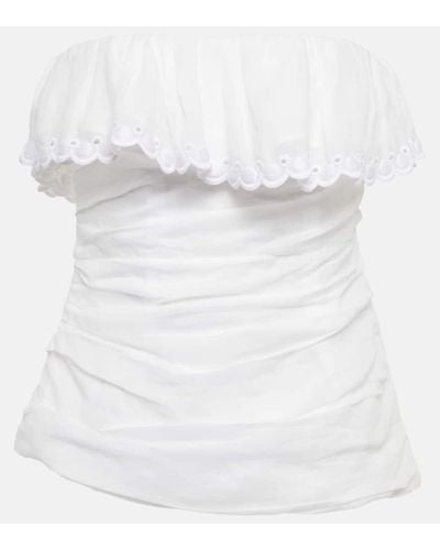 Isabel Marant Orma Ruched Top - White