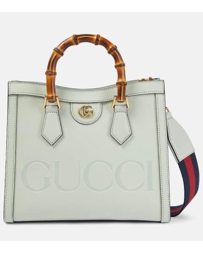 Gucci Diana Small Leather Tote Bag - Green