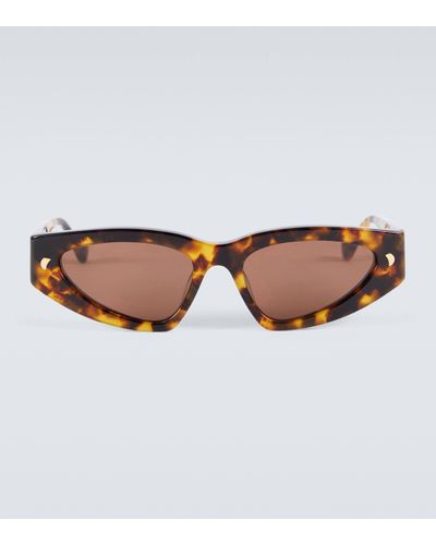 Nanushka Christa Bio-plastic Sunglasses - Brown