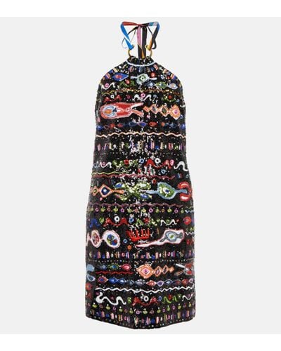 Emilio Pucci Robe a sequins - Multicolore