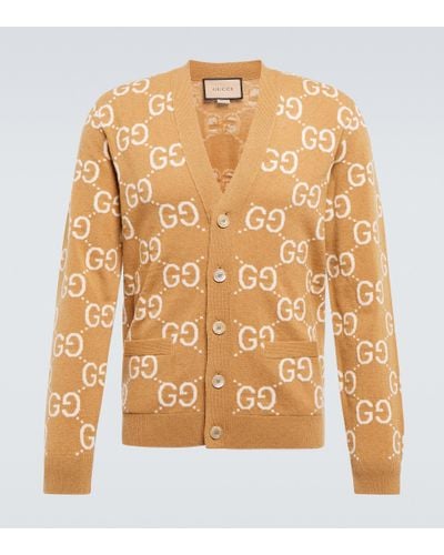 Gucci GG Jacquard Wool Cardigan - Multicolor