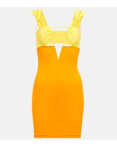 Nensi Dojaka Cutout Minidress - Yellow