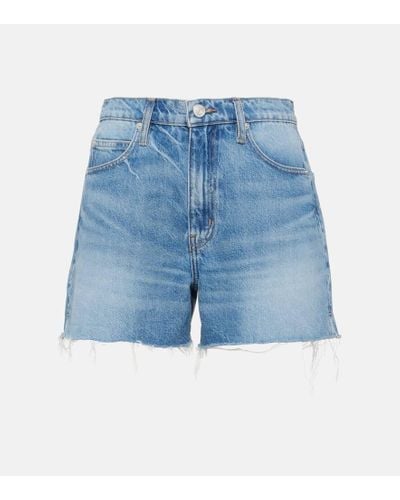 FRAME Shorts Vintage de denim - Azul
