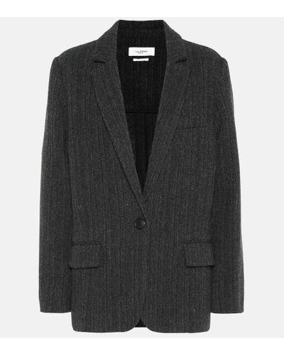 Isabel Marant Blazer Charly aus Wolle - Schwarz