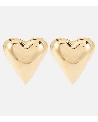 Alaïa Heart Earrings - Natural