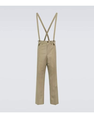 Visvim Pantaloni regular Tupper in lino e lana - Neutro