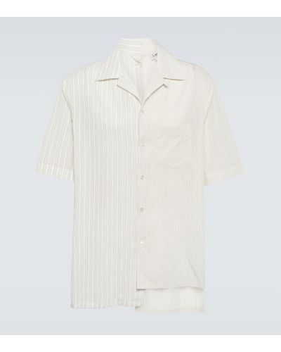 Lanvin Camisa en popelin de algodon - Blanco