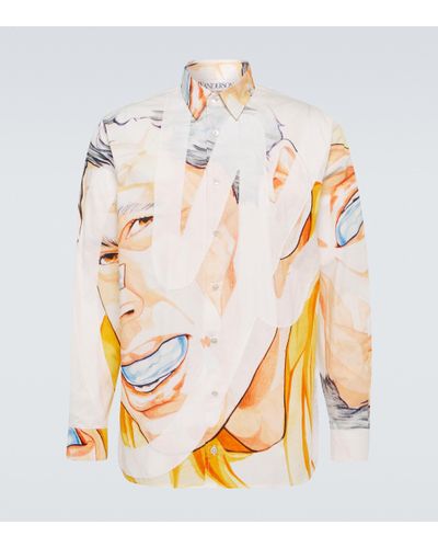 JW Anderson Bedrucktes Hemd aus Baumwolle - Mehrfarbig