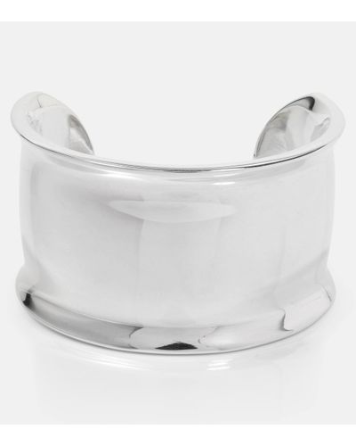 Sophie Buhai Metzner Small Sterling Silver Cuff Bracelet - White