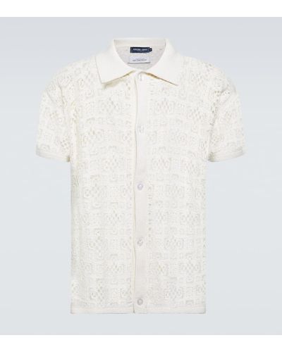 Frescobol Carioca Raul Crochet Cotton Shirt - White