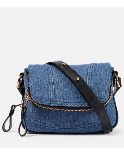 Tom Ford Jennifer White Large Leather Adjustable Strap Shoulder Bag – eLux