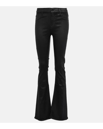 7 For All Mankind Bootcut Slim-leg Jeans - Black