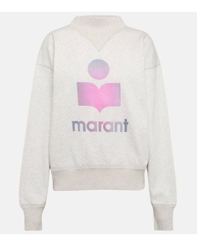 Isabel Marant Sweat-shirt Moby a logo - Blanc