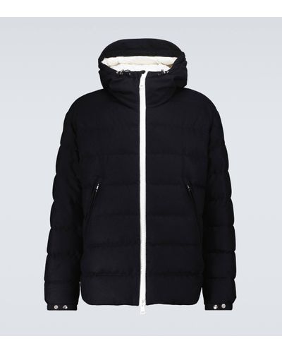 Moncler Vabb Wool And Down Jacket - Black