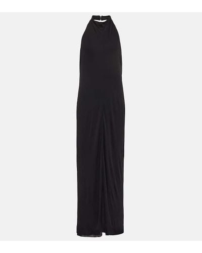 The Row Brynlee Halterneck Maxi Dress - Black