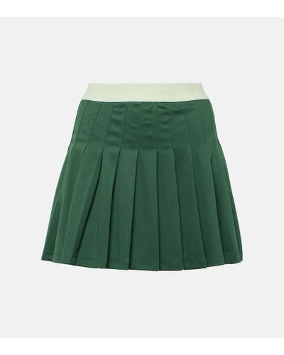 The Upside Falda de tenis Oxford Sloan plisada - Verde