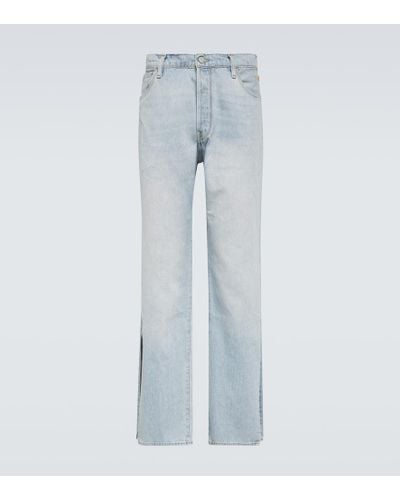 ERL X Levi's jeans rectos 501 de tiro bajo - Azul