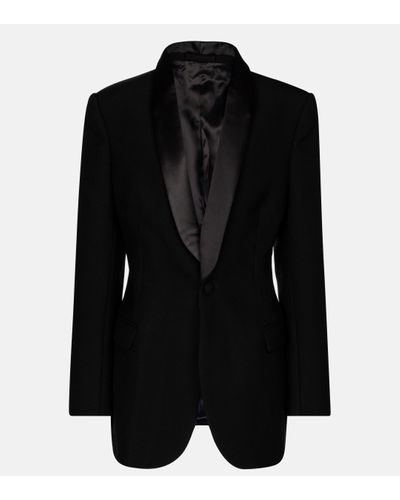 Wardrobe NYC Blazer Release 05 en laine et soie - Noir