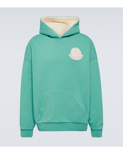 Moncler Genius X Pharrell Williams – Sweat-shirt a capuche en coton - Vert