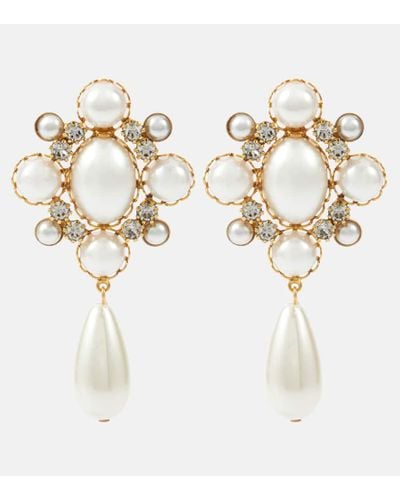 Jennifer Behr Jubilee Faux Pearl Drop Earrings - White