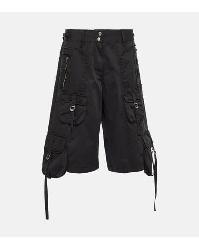 Acne Studios Ralanta Cotton Cargo Shorts - Black