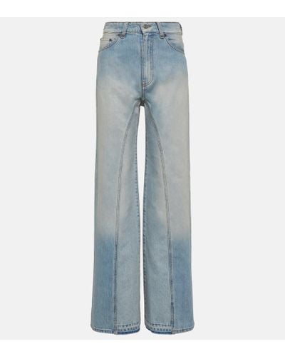 Victoria Beckham High-rise Wide-leg Jeans - Blue