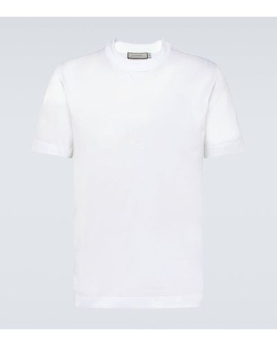 Canali T-shirt en coton - Blanc
