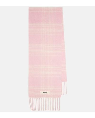 Jacquemus L'echarpe Carro Wool-blend Scarf - Pink