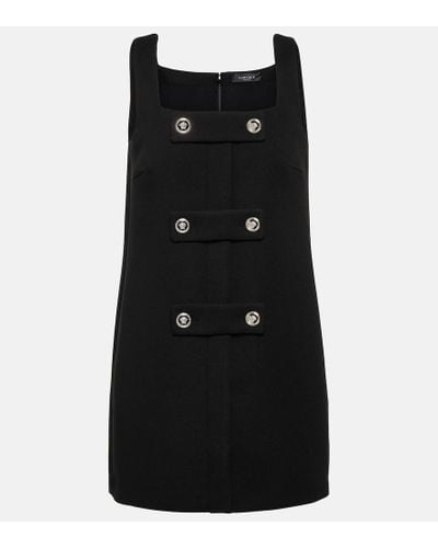 Versace Vestido corto con cuello cuadrado - Negro