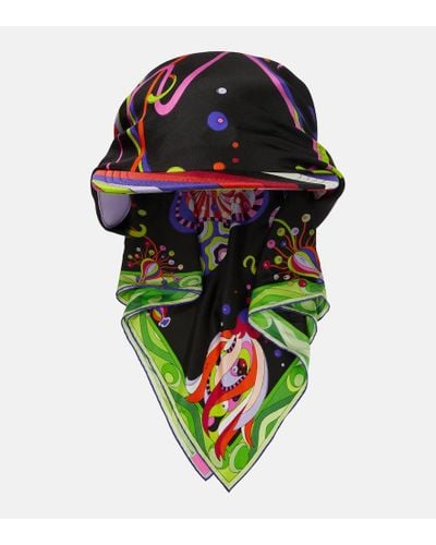 Emilio Pucci Cappello da baseball in twill di seta - Multicolore