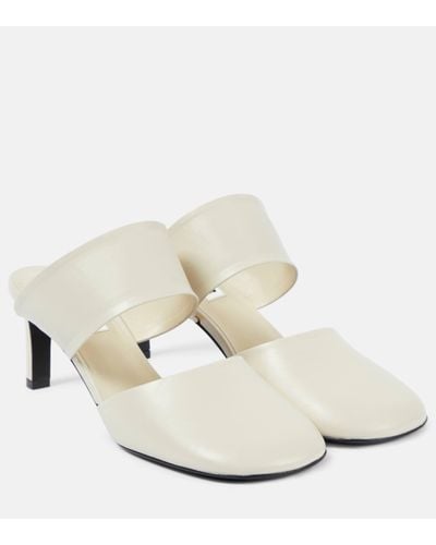 Jil Sander Leather Court Shoes - White