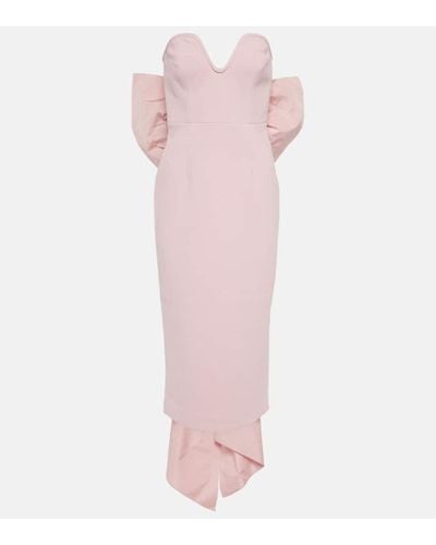 Rebecca Vallance Bridal Annabelle Strapless Midi Dress - Pink