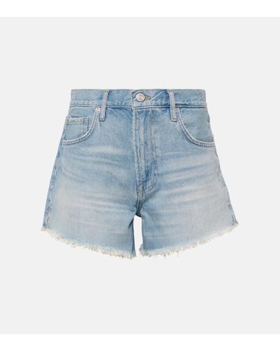 FRAME Shorts di jeans Le Super High - Blu