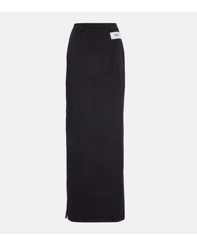 Dolce & Gabbana X Kim falda larga de cady - Negro
