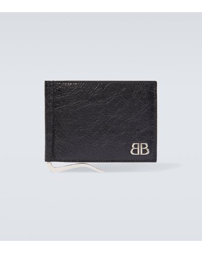 Balenciaga Monaco Leather Wallet - Black