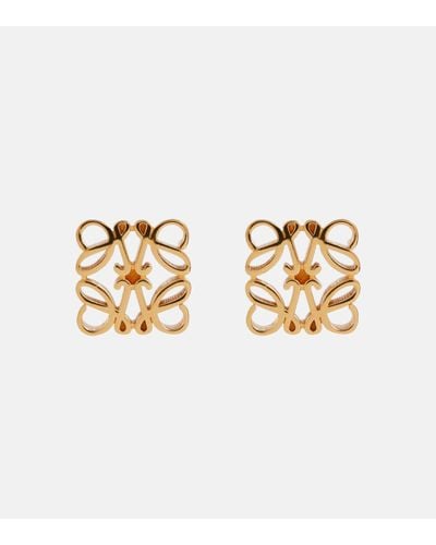 Loewe Anagram Earrings - Metallic